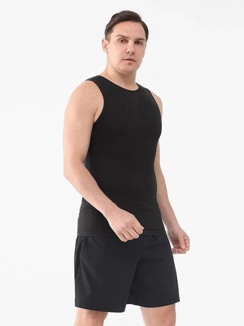 CurvyPower | UK Compression Shirt Men's Tummy Control Tank Top Shaping Compression Shirt