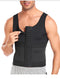 CurvyPower | UK Compression Shirt Men Tummy Control Compression Shirt Tank Top with Hook and Eye Closure