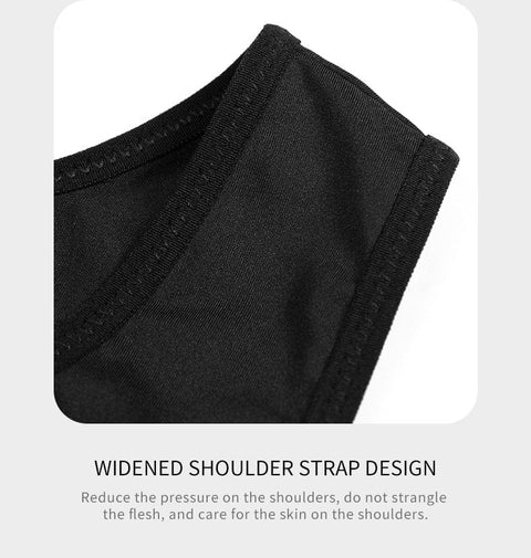 CurvyPower | UK Compression Shirt Men Tummy Control Compression Shirt Tank Top with Hook and Eye Closure
