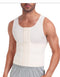 CurvyPower | UK Compression Shirt Men Tummy Control Compression Shirt Tank Top with Hook and Eye Closure