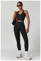 CurvyPower | UK Crop Top Seamless Backless Halter Neck Fitness Shaping Crop Top