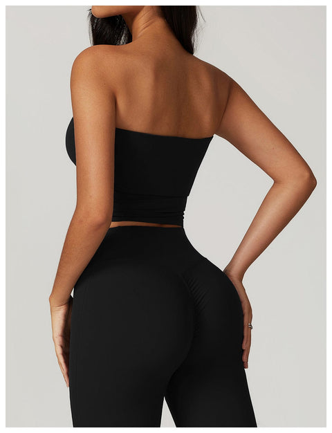 CurvyPower | UK Crop Top Seamless Strapless Quick-Dry Shaping Tube Top for Women