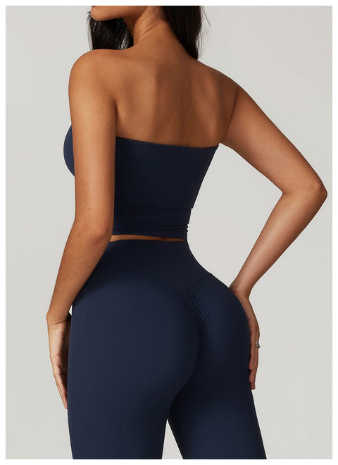 CurvyPower | UK Crop Top Seamless Strapless Quick-Dry Shaping Tube Top for Women