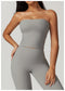 CurvyPower | UK Crop Top Seamless Strapless Quick-Dry Shaping Tube Top for Women
