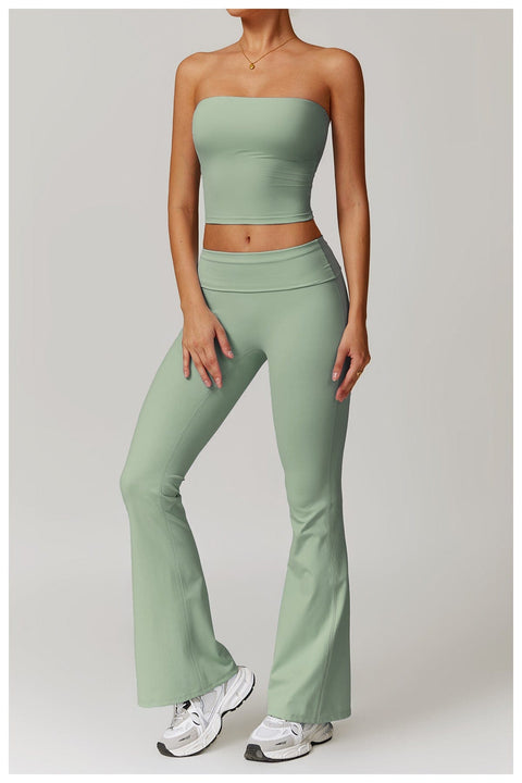 CurvyPower | UK Crop Top Seamless Strapless Quick-Dry Shaping Tube Top for Women