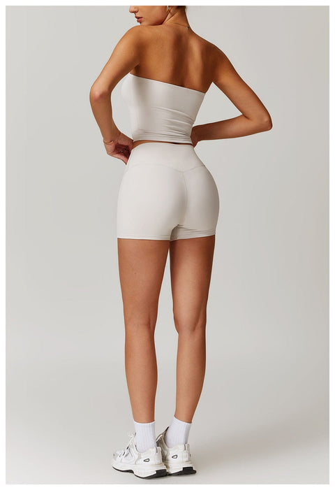 CurvyPower | UK Crop Top Seamless Strapless Quick-Dry Shaping Tube Top for Women