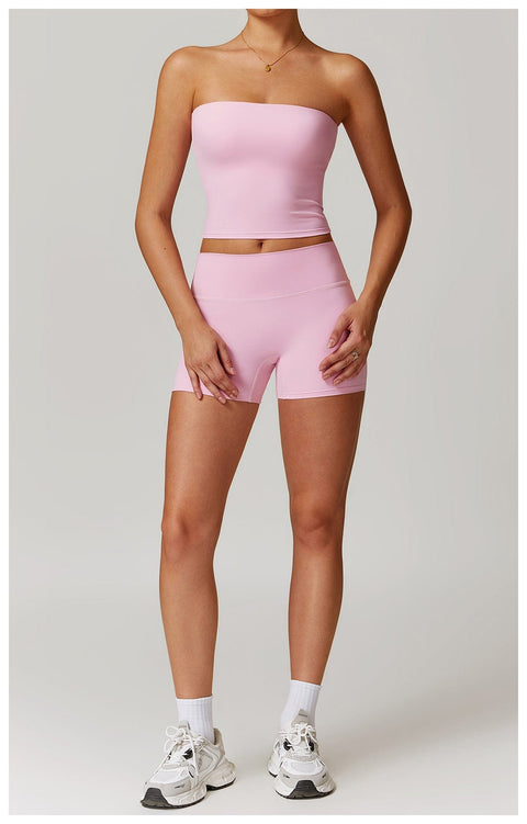 CurvyPower | UK Crop Top Seamless Strapless Quick-Dry Shaping Tube Top for Women