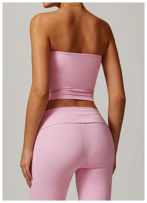 CurvyPower | UK Crop Top Seamless Strapless Quick-Dry Shaping Tube Top for Women