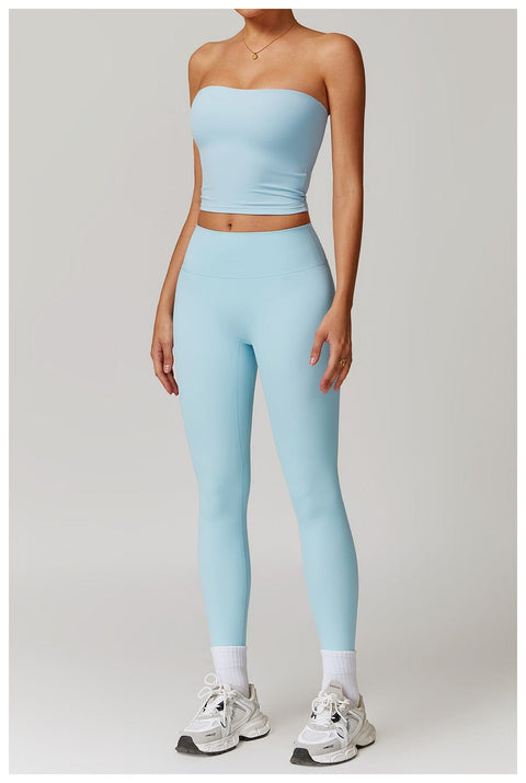 CurvyPower | UK Crop Top Seamless Strapless Quick-Dry Shaping Tube Top for Women