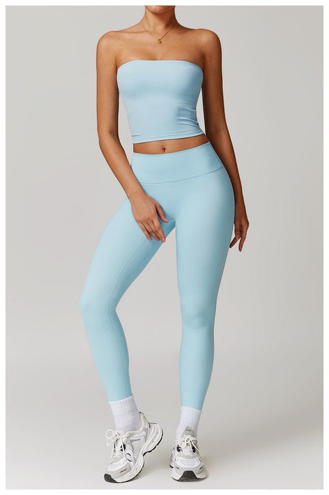 CurvyPower | UK Crop Top Seamless Strapless Quick-Dry Shaping Tube Top for Women