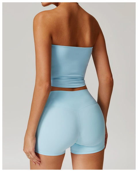 CurvyPower | UK Crop Top Seamless Strapless Quick-Dry Shaping Tube Top for Women