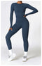 CurvyPower | UK Crop Top Women's Long-Sleeve Round Neck Yoga and Fitness Shaping Top
