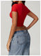 CurvyPower | UK Crop Top Women's Quick Dry Workout Shaping Crop Top