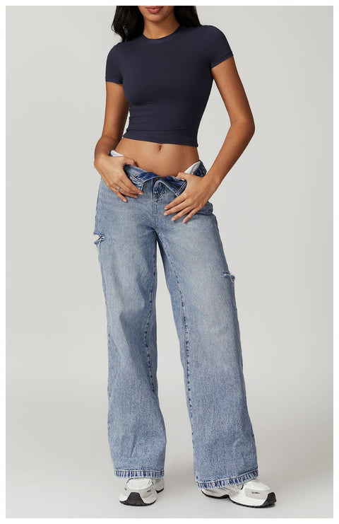 CurvyPower | UK Crop Top Women's Quick Dry Workout Shaping Crop Top