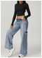 CurvyPower | UK Crop Top Women Seamless Long Sleeve Yoga Shaping Crop Top