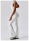 CurvyPower | UK Jumpsuit Backless Flared Tummy Control Shaping Jumpsuit For Women