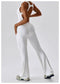 CurvyPower | UK Jumpsuit Backless Flared Tummy Control Shaping Jumpsuit For Women