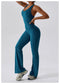 CurvyPower | UK Jumpsuit Backless Flared Tummy Control Shaping Jumpsuit For Women