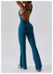 CurvyPower | UK Jumpsuit Backless Flared Tummy Control Shaping Jumpsuit For Women