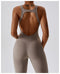CurvyPower | UK Jumpsuit Backless Flared Tummy Control Shaping Jumpsuit For Women