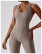 CurvyPower | UK Jumpsuit Backless Flared Tummy Control Shaping Jumpsuit For Women