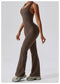 CurvyPower | UK Jumpsuit Backless Flared Tummy Control Shaping Jumpsuit For Women
