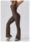 CurvyPower | UK Jumpsuit Backless Flared Tummy Control Shaping Jumpsuit For Women