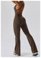 CurvyPower | UK Jumpsuit Backless Flared Tummy Control Shaping Jumpsuit For Women