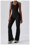 CurvyPower | UK Jumpsuit Backless Flared Tummy Control Shaping Jumpsuit For Women