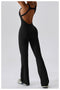 CurvyPower | UK Jumpsuit Backless Flared Tummy Control Shaping Jumpsuit For Women
