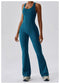 CurvyPower | UK Jumpsuit Deep Sea Blue / S Backless Flared Tummy Control Shaping Jumpsuit For Women