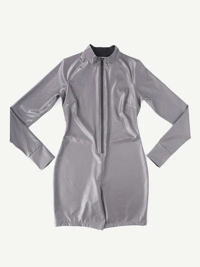 CurvyPower | UK Jumpsuit Long Sleeve Shaping Sauna Suit with Front Zipper