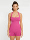 CurvyPower | UK Jumpsuit Pink / XS/S Seamless Backless Halter Neck Tummy Control Shapewear Jumpsuit