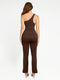 CurvyPower | UK Jumpsuit Seamless One Shoulder Flared Shaper Jumpsuit