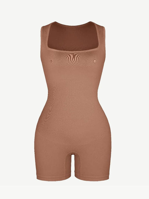 CurvyPower | UK Jumpsuit Square Neck Tummy Control Shaping Jumpsuit