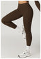 CurvyPower | UK Legging Burnt Tea Coffee / S Women's High Waist Tummy Control Gym Shaping Leggings