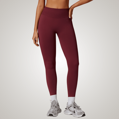 CurvyPower | UK Legging Cherry Red / S High Waisted Fitness Shaping Yoga Leggings
