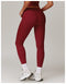 CurvyPower | UK Legging Cherry Red / S High-Waisted Hip Lifting Quick-Dry Shaper Gym Leggings