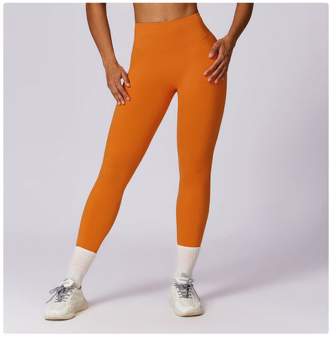 CurvyPower | UK Legging Earl Grey Orange / S Women's High Waist Tummy Control Gym Shaping Leggings