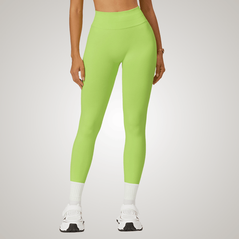 CurvyPower | UK Legging Fluorescent Green / S High Waisted Fitness Shaping Yoga Leggings