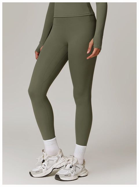 CurvyPower | UK Legging Light Army Green / S High-Waisted Hip Lifting Quick-Dry Shaper Gym Leggings