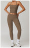 CurvyPower | UK Legging Mocha Brown / S High-Waisted Hip Lifting Quick-Dry Shaper Gym Leggings