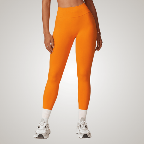 CurvyPower | UK Legging Persimmon Orange / S High Waisted Fitness Shaping Yoga Leggings