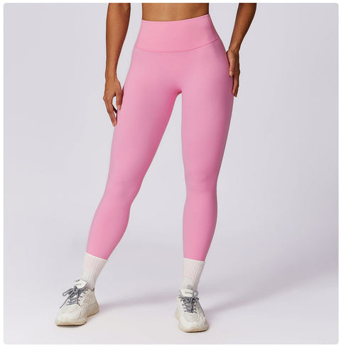 CurvyPower | UK Legging Pink / S Women's High Waist Tummy Control Gym Shaping Leggings