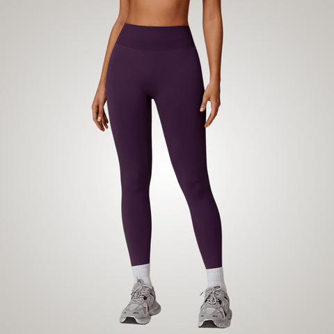 CurvyPower | UK Legging Plum Purple / S High Waisted Fitness Shaping Yoga Leggings