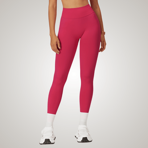 CurvyPower | UK Legging Raspberry Red / S High Waisted Fitness Shaping Yoga Leggings