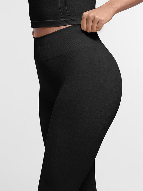 CurvyPower | UK Legging Seamless Bum Lift Double-Layer Shaping Sport Yoga Leggings