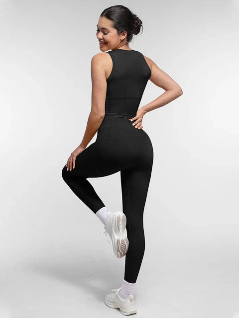 CurvyPower | UK Legging Seamless Bum Lift Double-Layer Shaping Sport Yoga Leggings