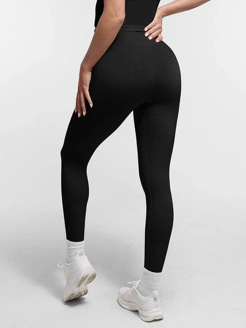 CurvyPower | UK Legging Seamless Bum Lift Double-Layer Shaping Sport Yoga Leggings