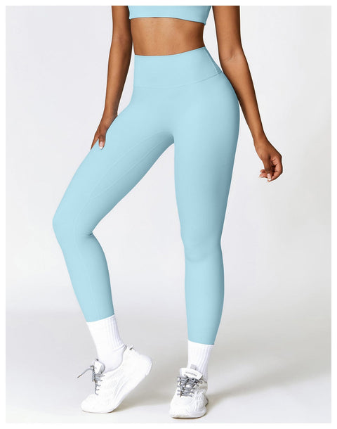 CurvyPower | UK Legging Sky Blue / S High-Waisted Hip Lifting Quick-Dry Shaper Gym Leggings